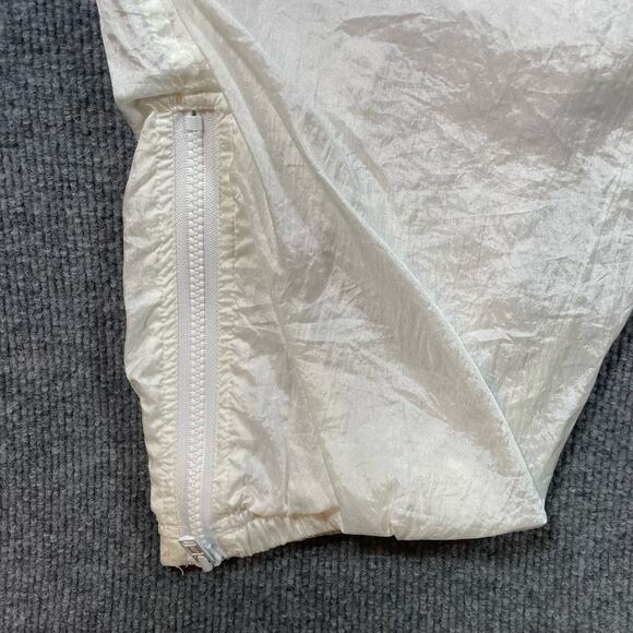 VTG Milano Sport Track Suit Women's Large White/Multicolor Full Zip 80's Stretch - Picture 11 of 13